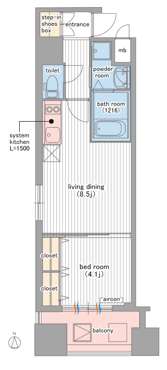 Aタイプ間取り