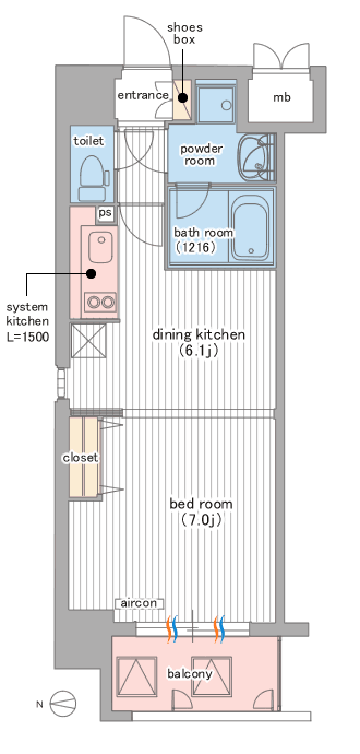 Aタイプ間取り