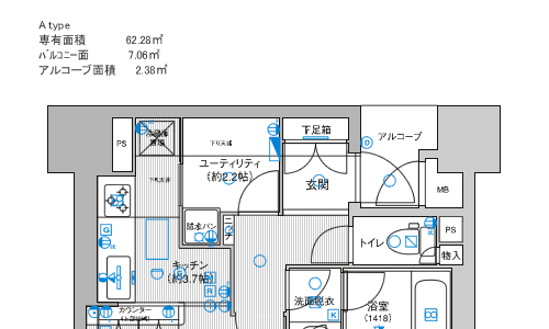 Aタイプ間取り