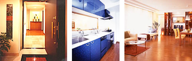 システムキッチン、システム収納クローゼット、バスルーム